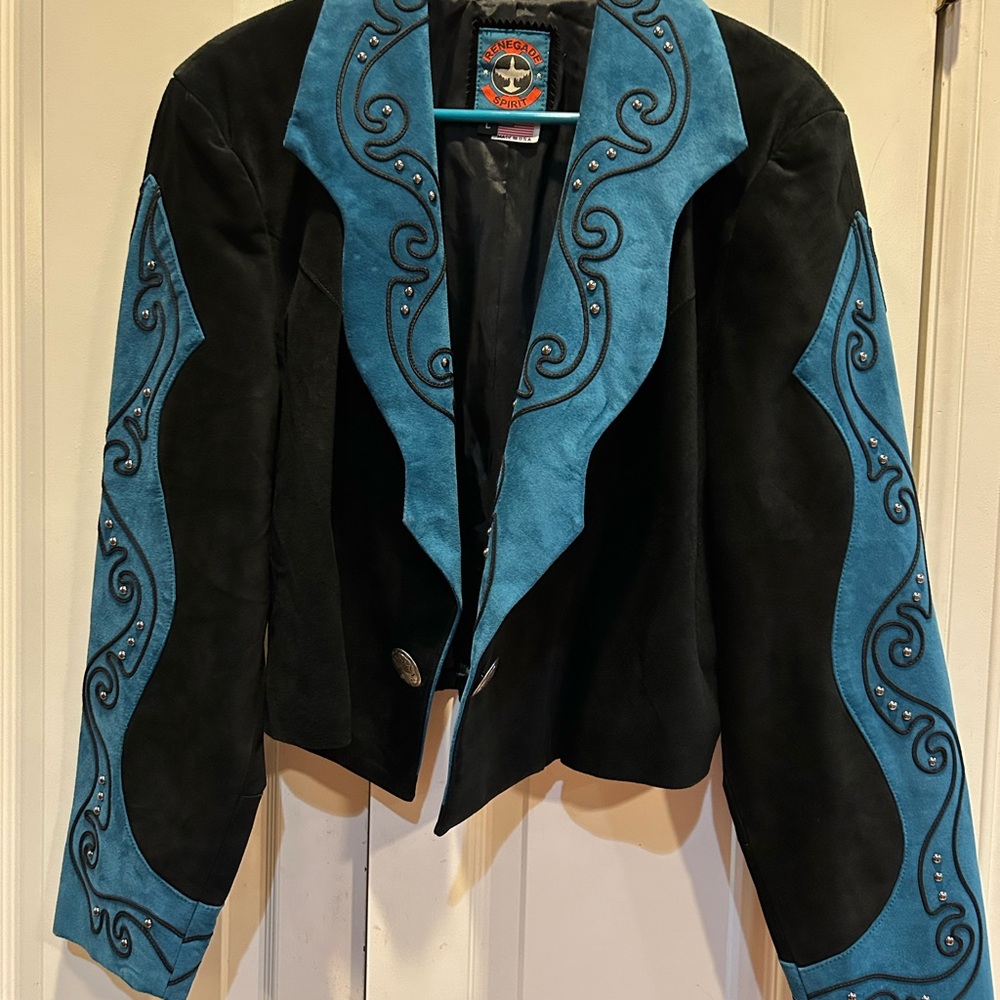 Renegade vintage leather rodeo cowgirl jacket